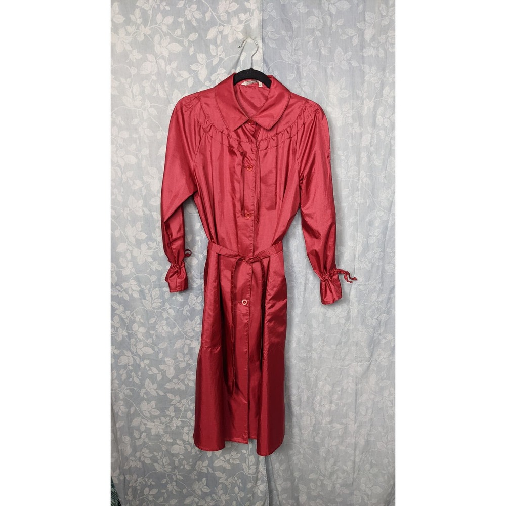 Vintage 60's Forcaster of Boston Red Lightweight Trench Free size
